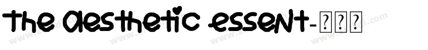 The Aesthetic Essent字体转换